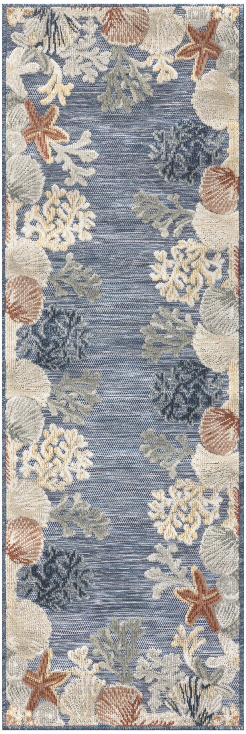 Nourison Suncoast SNC04 Denim Multicolor Area Rug