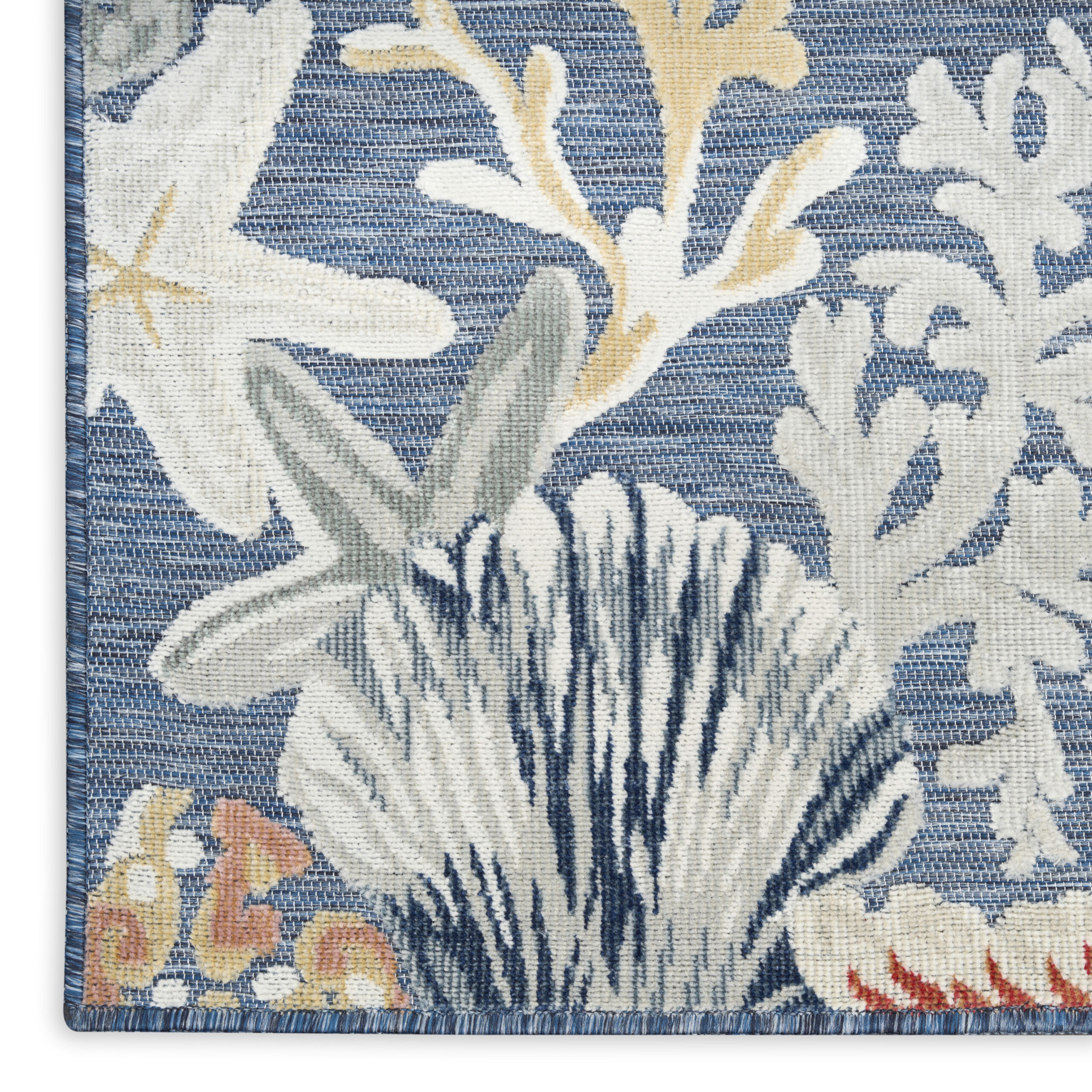 Nourison Suncoast SNC04 Denim Multicolor Area Rug - Image 2