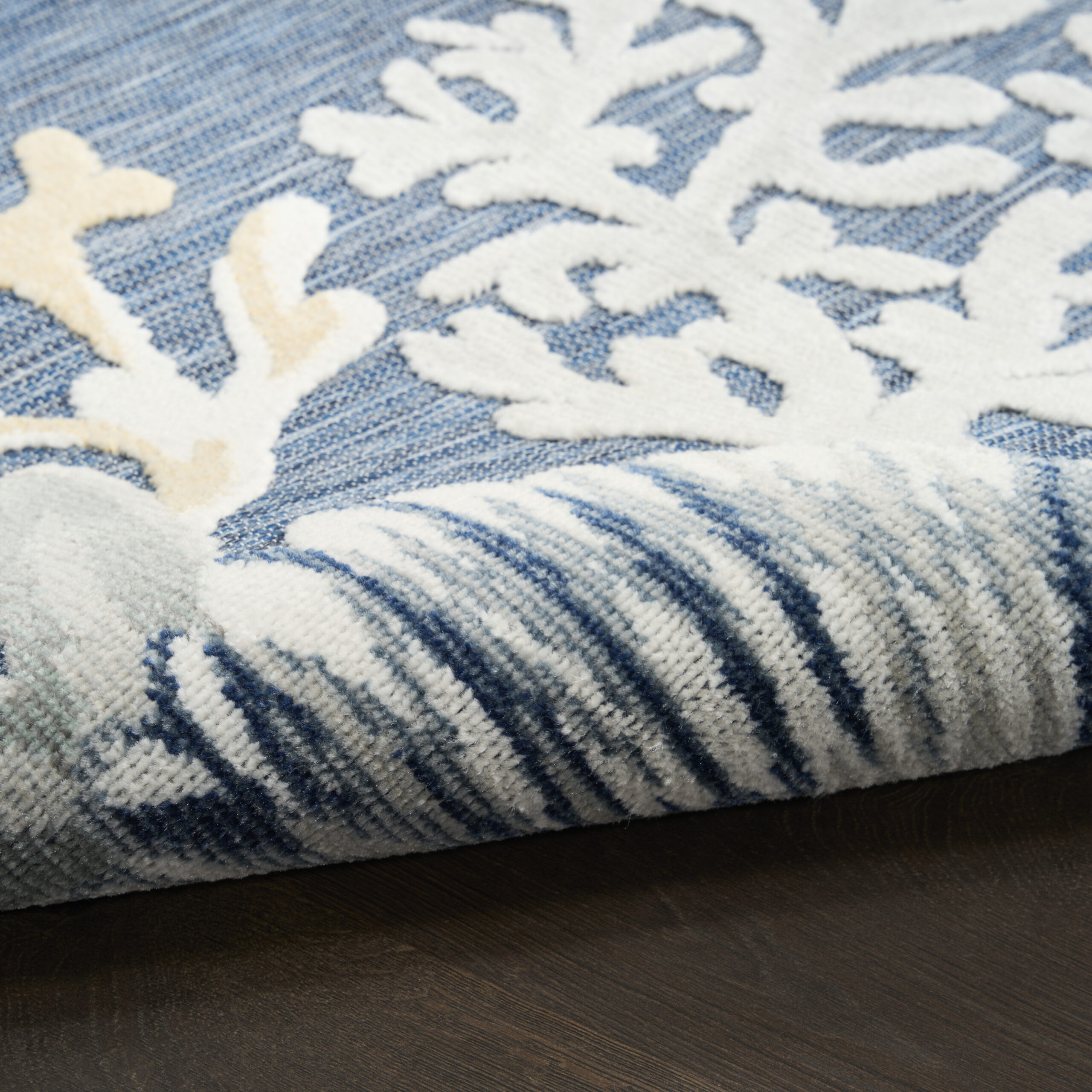 Nourison Suncoast SNC04 Denim Multicolor Area Rug - Image 3
