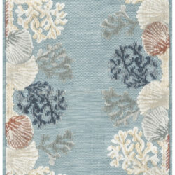 Nourison Suncoast SNC04 Teal Multicolor Area Rug