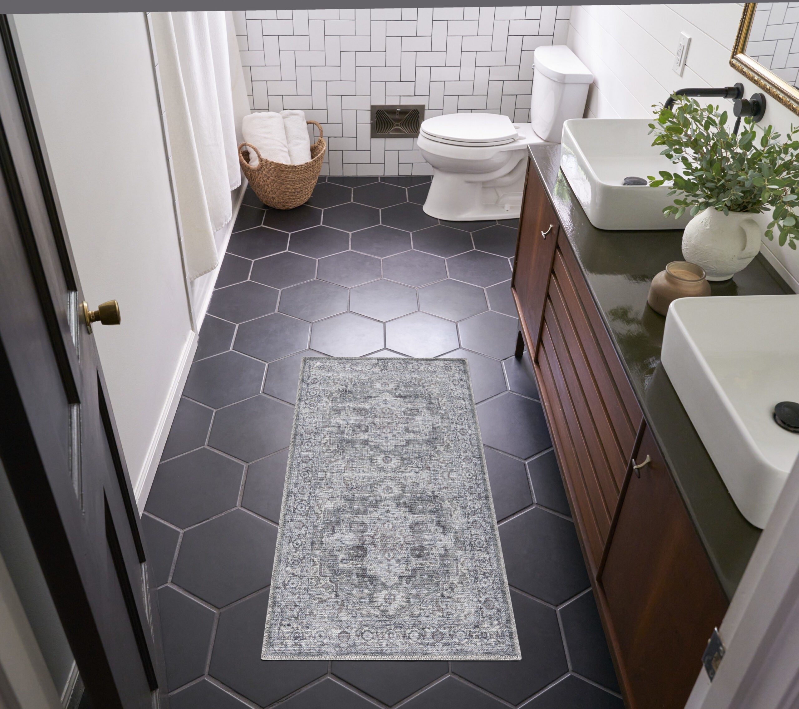 Nourison New Concept Washables SR101 Ivory Grey Area Rug - Image 5
