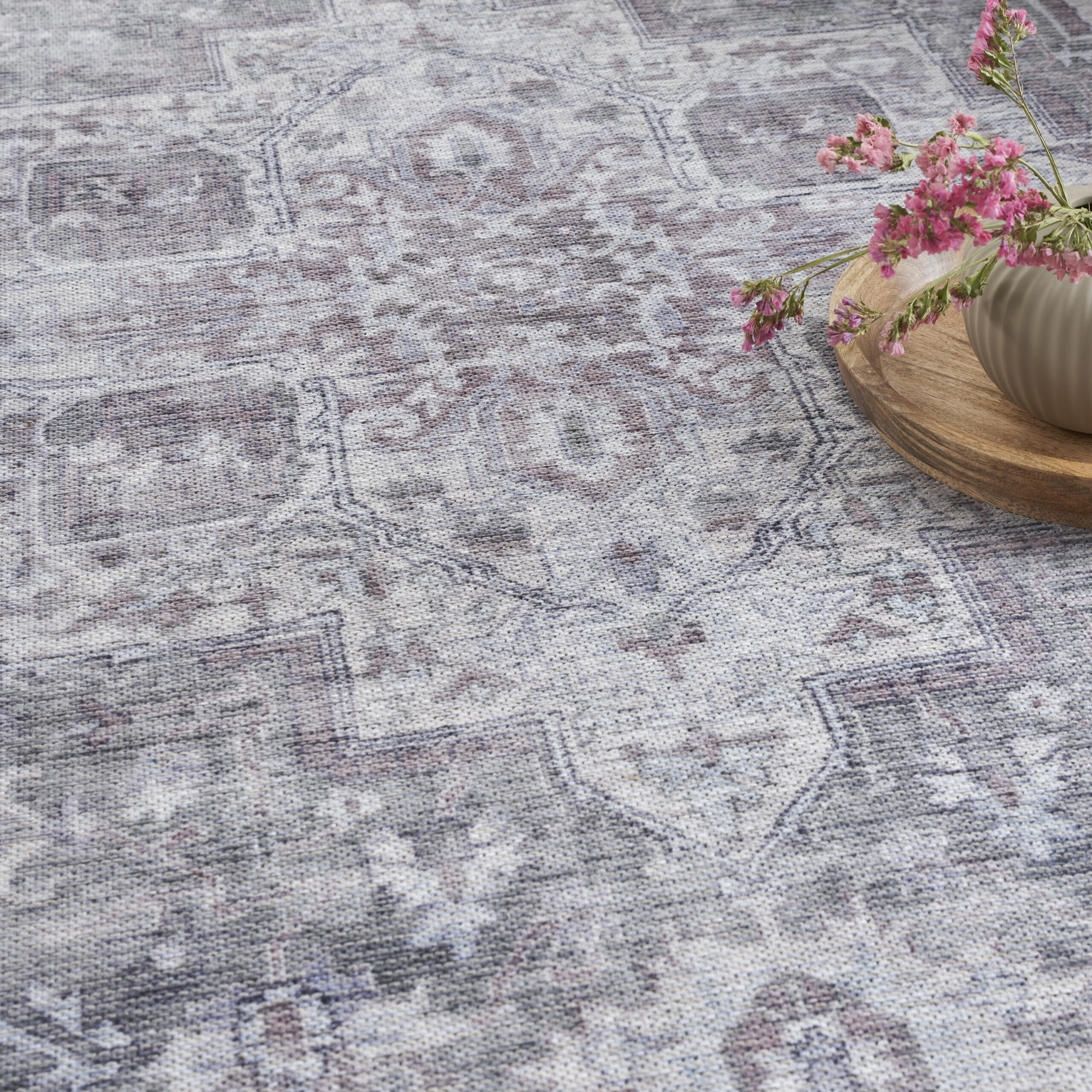 Nourison New Concept Washables SR101 Ivory Grey Area Rug - Image 6