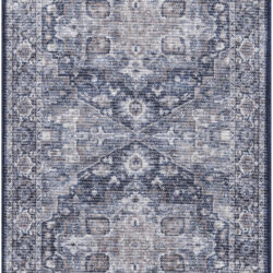 Nourison New Concept Washables SR101 Ivory Navy Area Rug