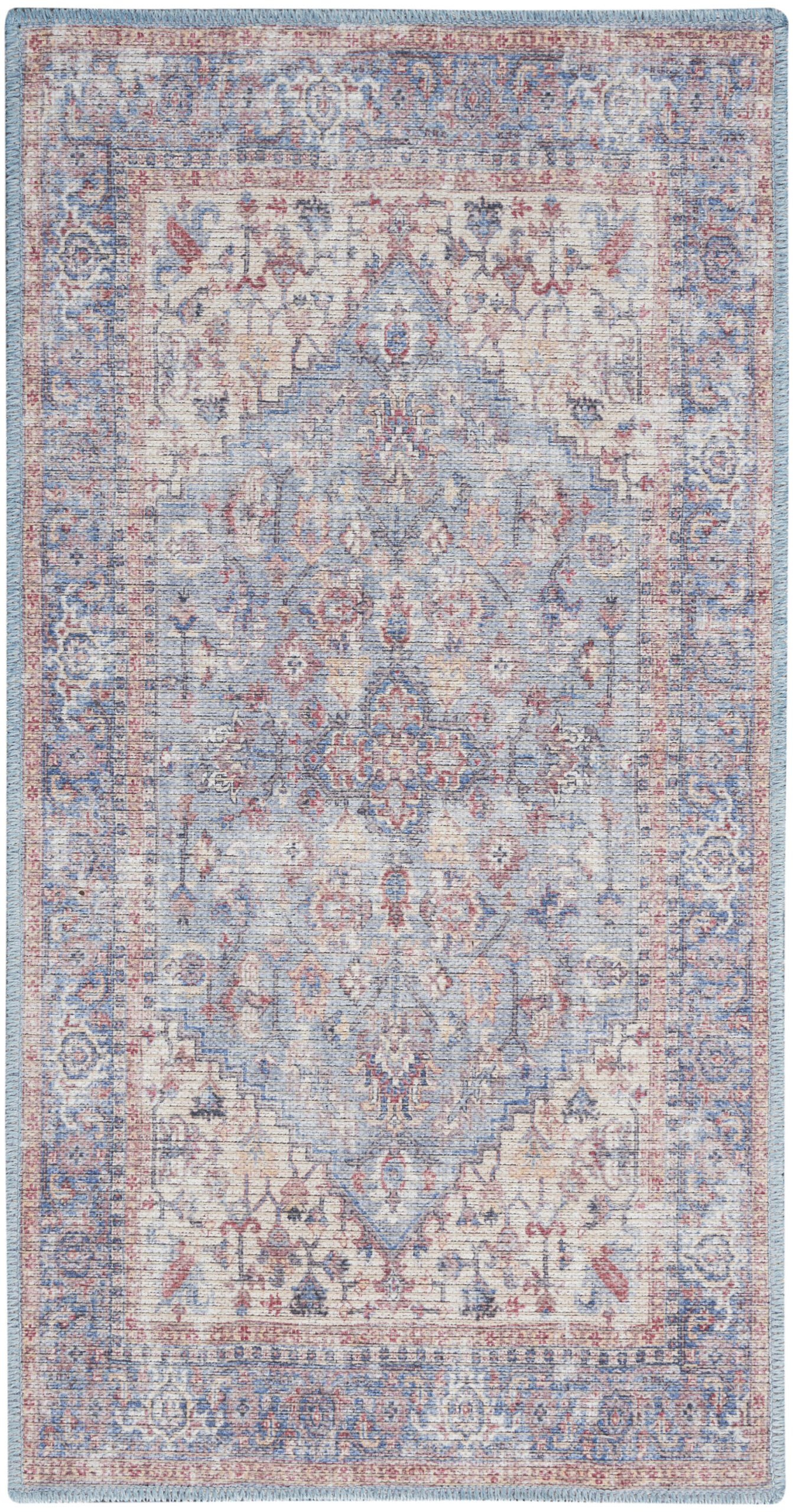 Nourison New Concept Washables SR104 Blue Multicolor Area Rug