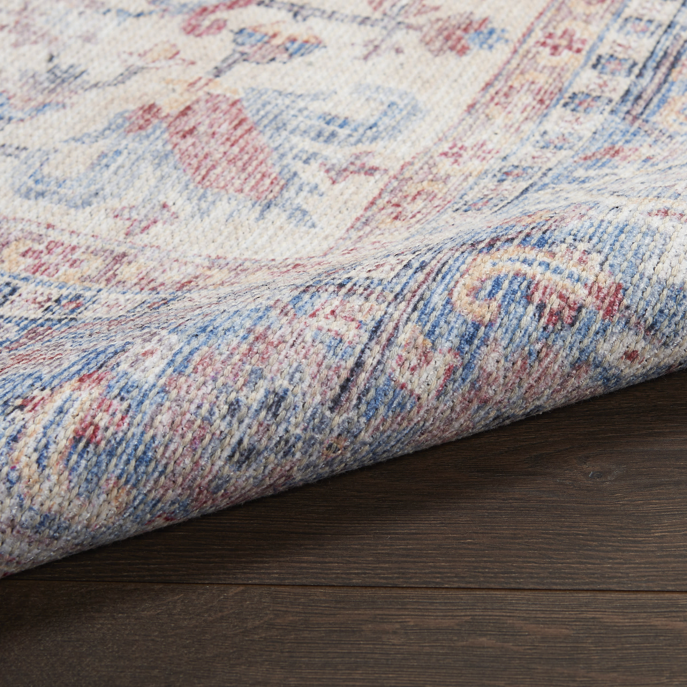 Nourison New Concept Washables SR104 Blue Multicolor Area Rug - Image 3
