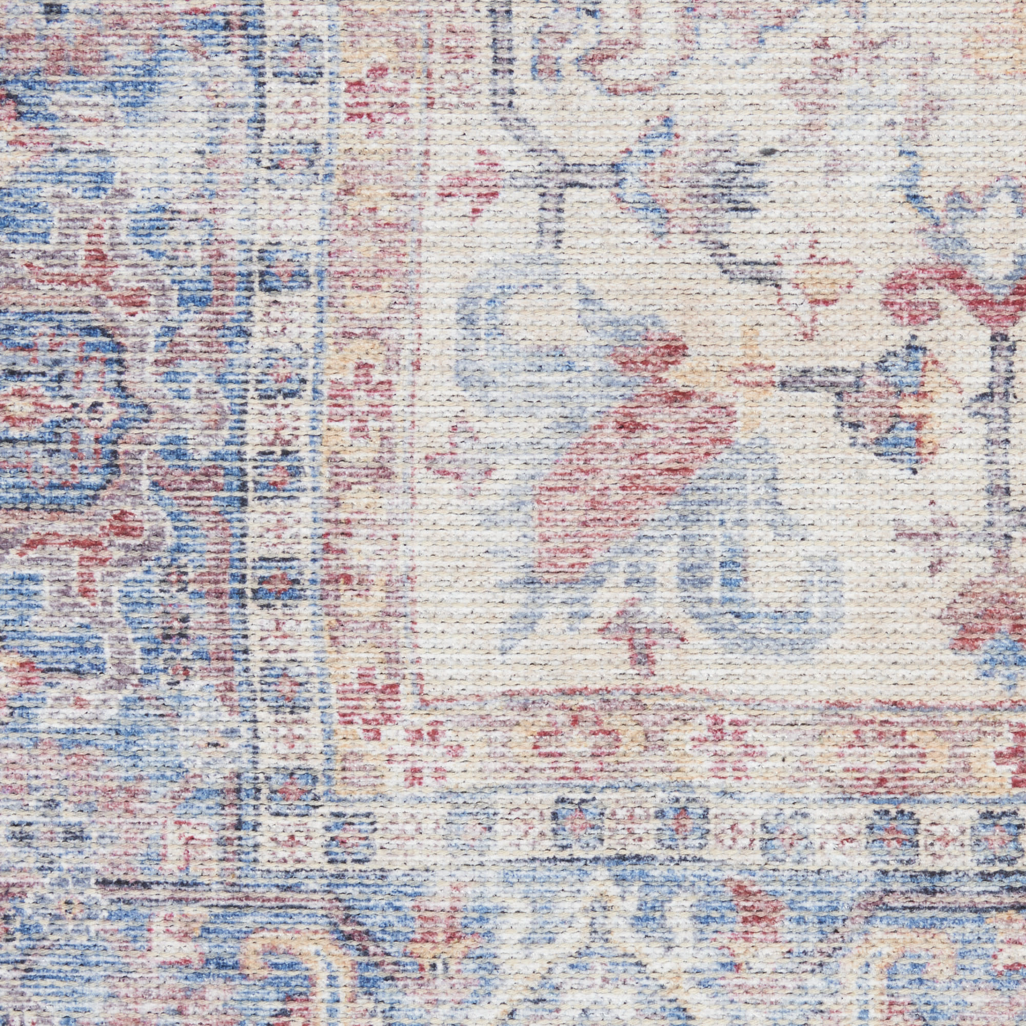 Nourison New Concept Washables SR104 Blue Multicolor Area Rug - Image 4