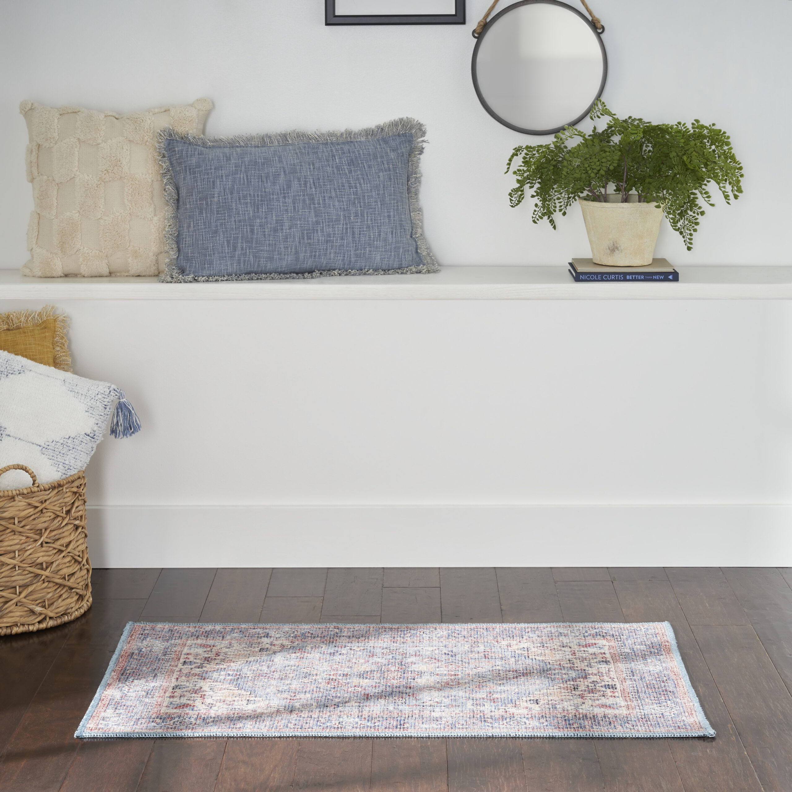 Nourison New Concept Washables SR104 Blue Multicolor Area Rug - Image 5