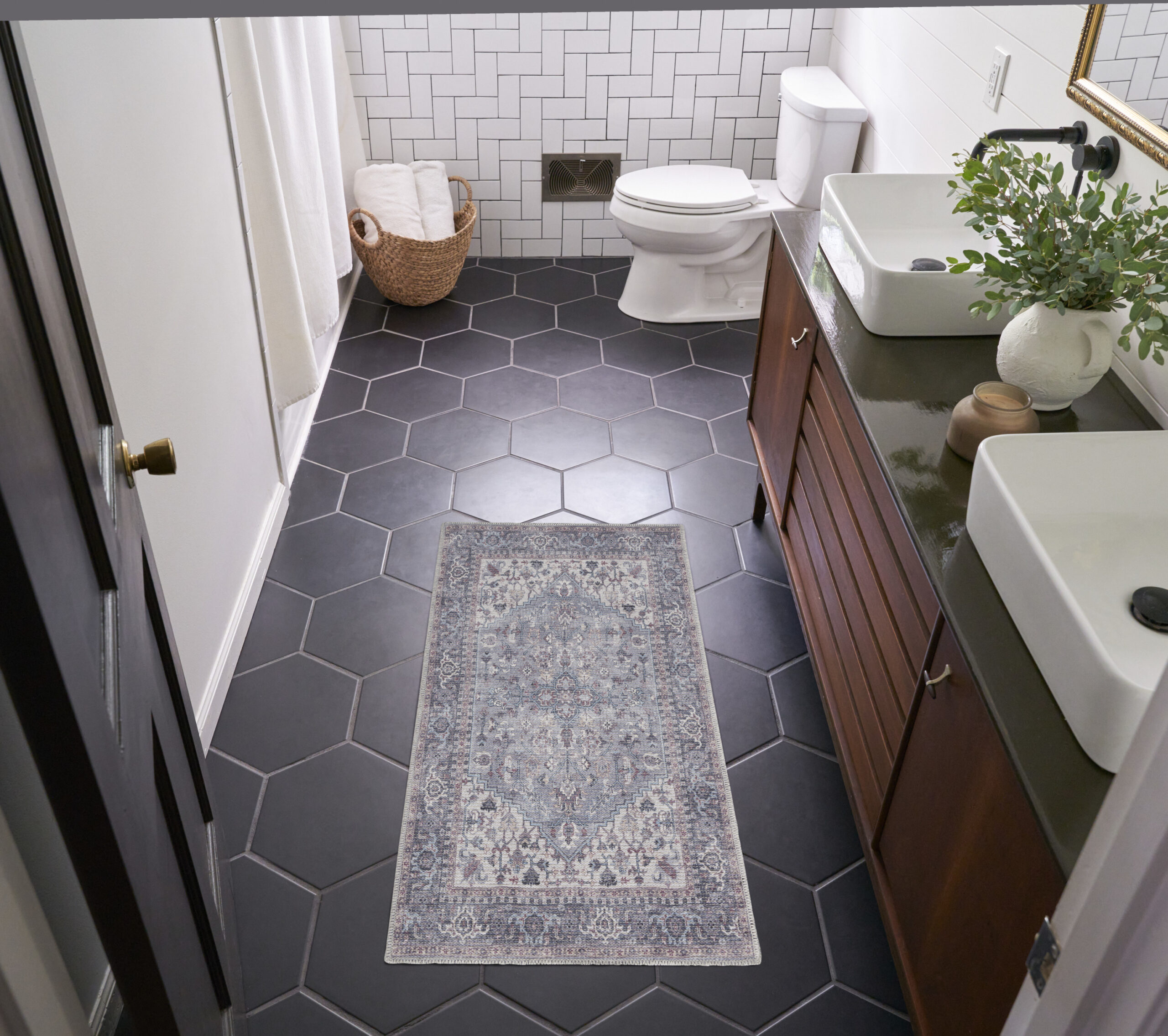 Nourison New Concept Washables SR104 Grey Area Rug - Image 6