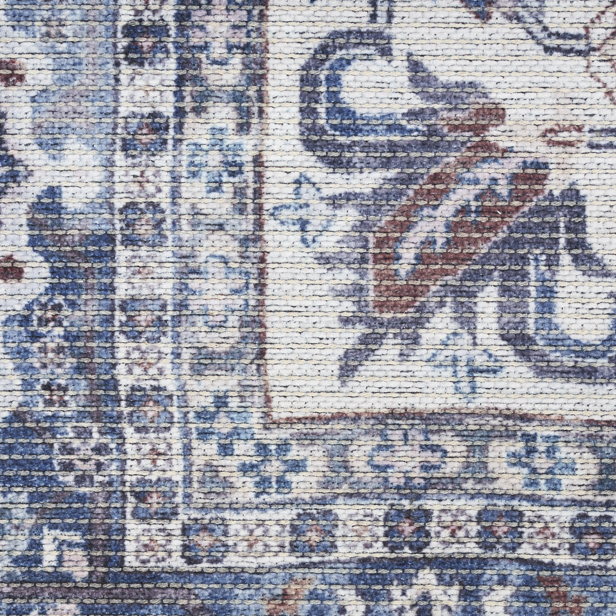 Nourison New Concept Washables SR104 Navy Ivory Area Rug - Image 4