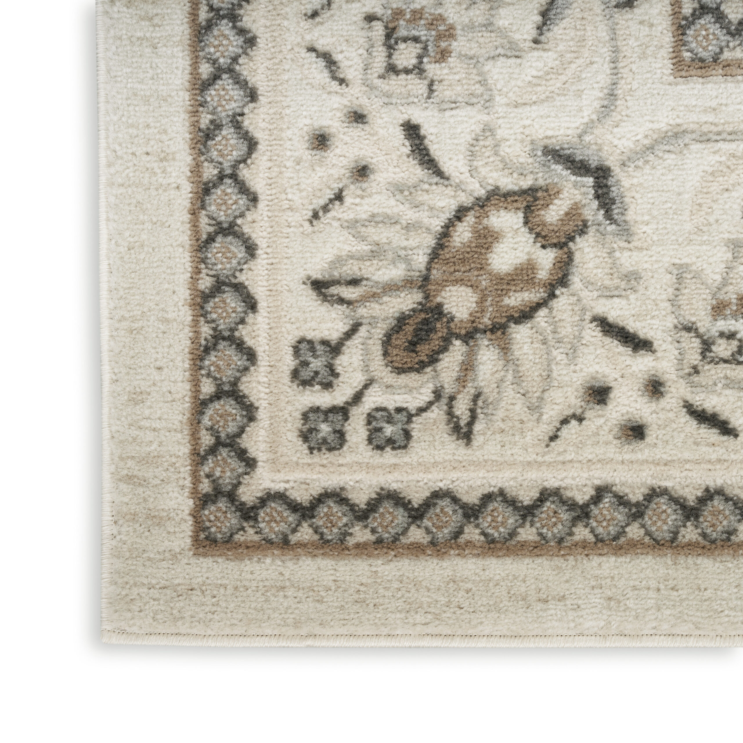 Nourison Serenity Home SRH02 Ivory Mocha Area Rug - Image 2