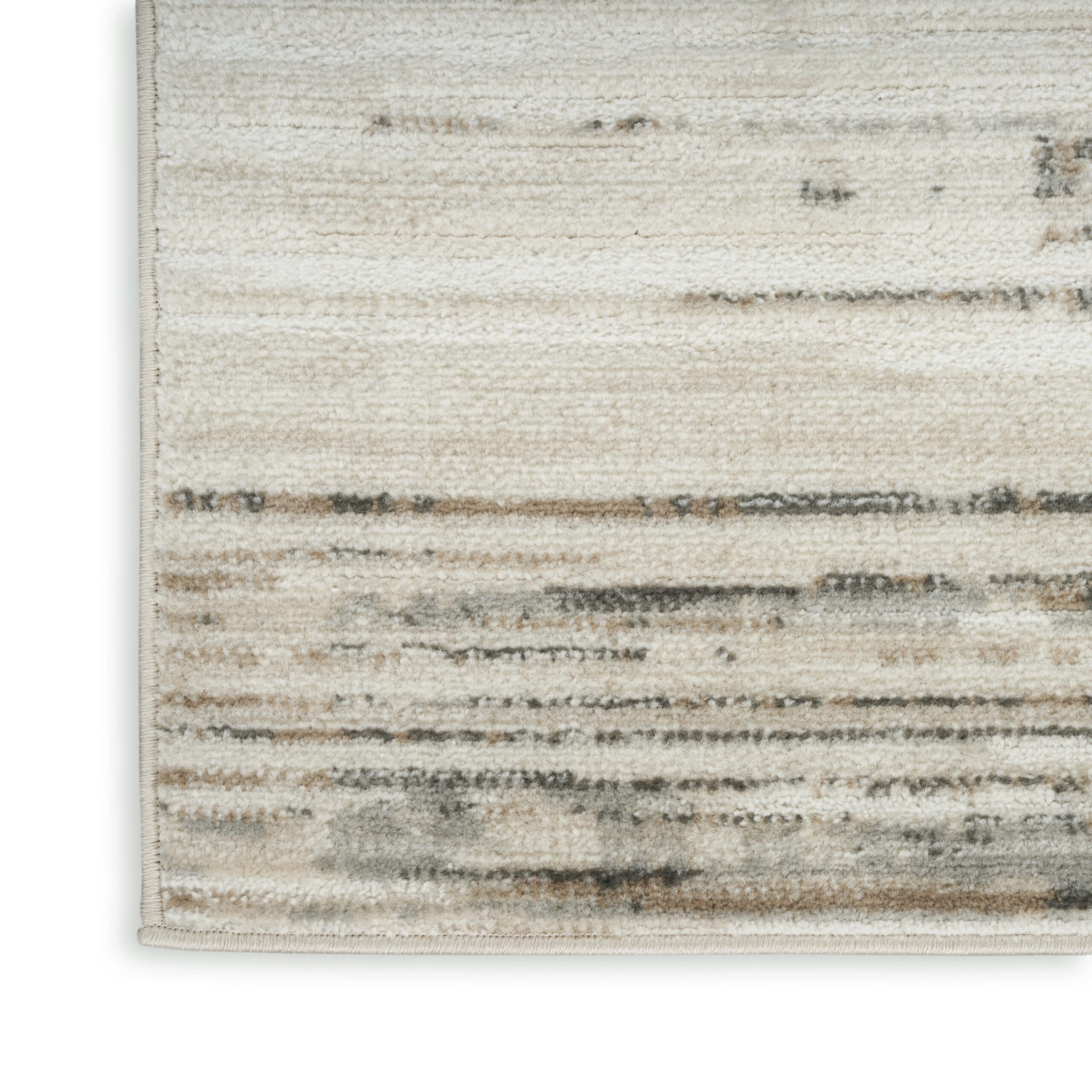 Nourison Serenity Home SRH03 Ivory Beige Area Rug - Image 2