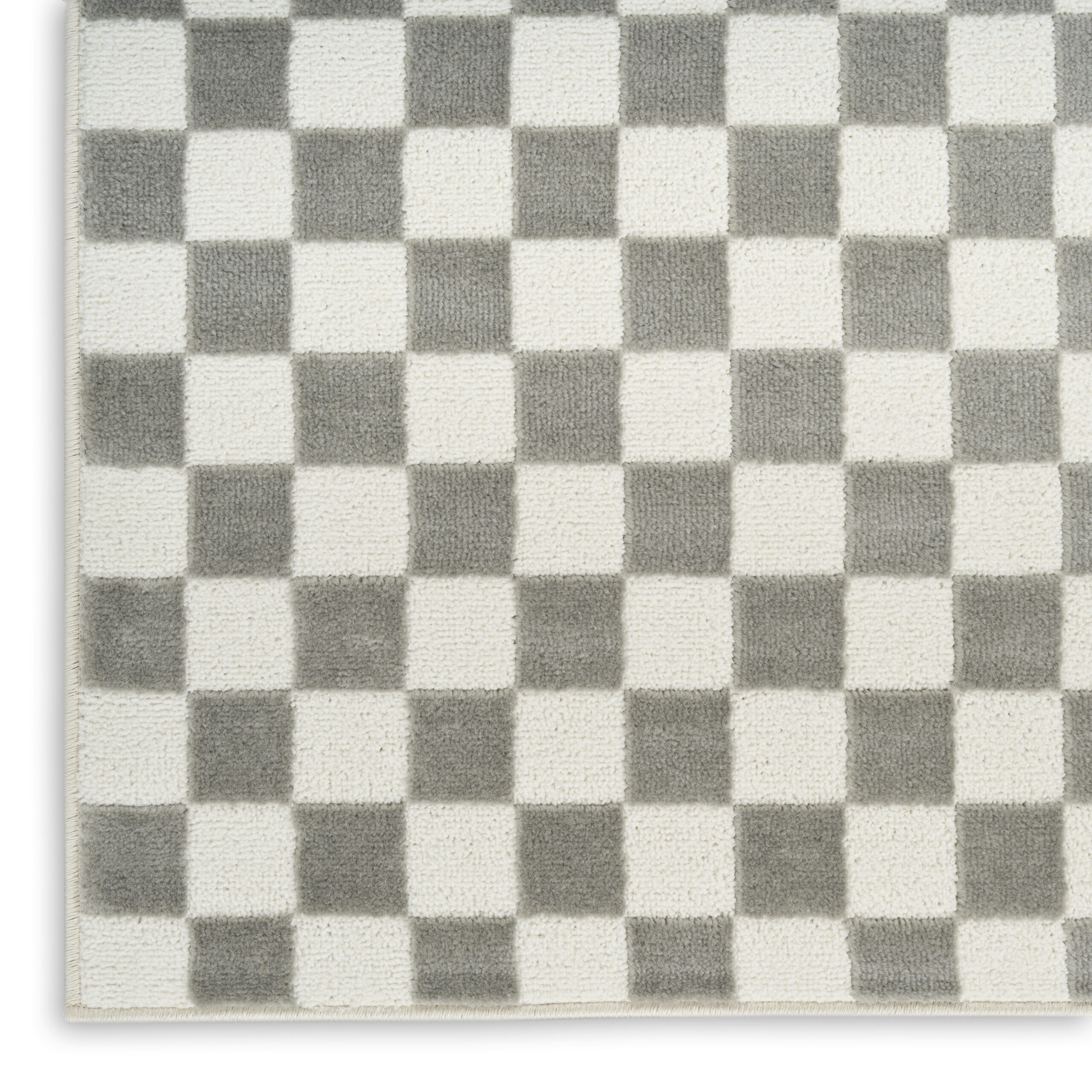Nourison Serenity Home SRH09 Ivory Grey Area Rug - Image 2