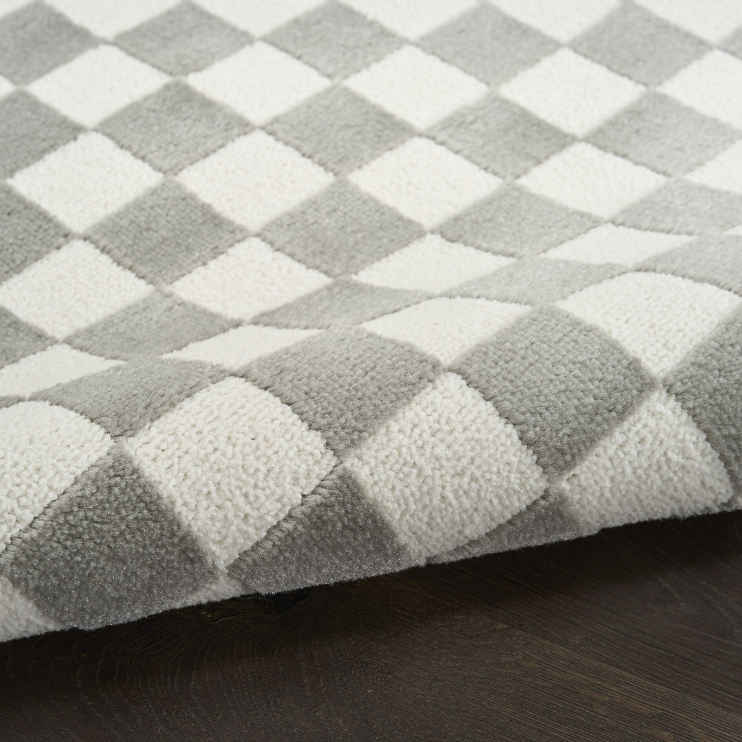 Nourison Serenity Home SRH09 Ivory Grey Area Rug - Image 3