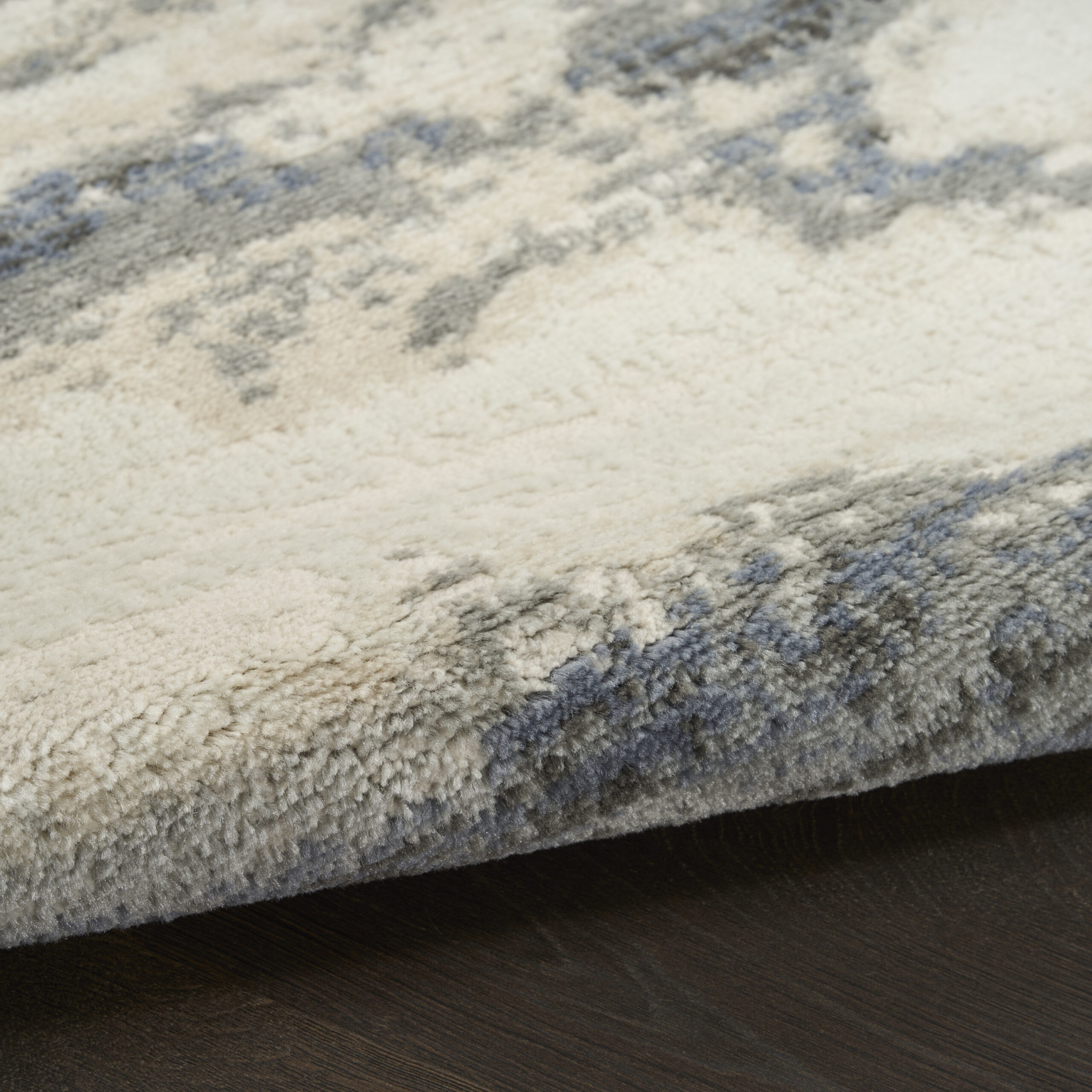 Nourison Serenity Home SRH12 Blue Multicolor Area Rug - Image 3