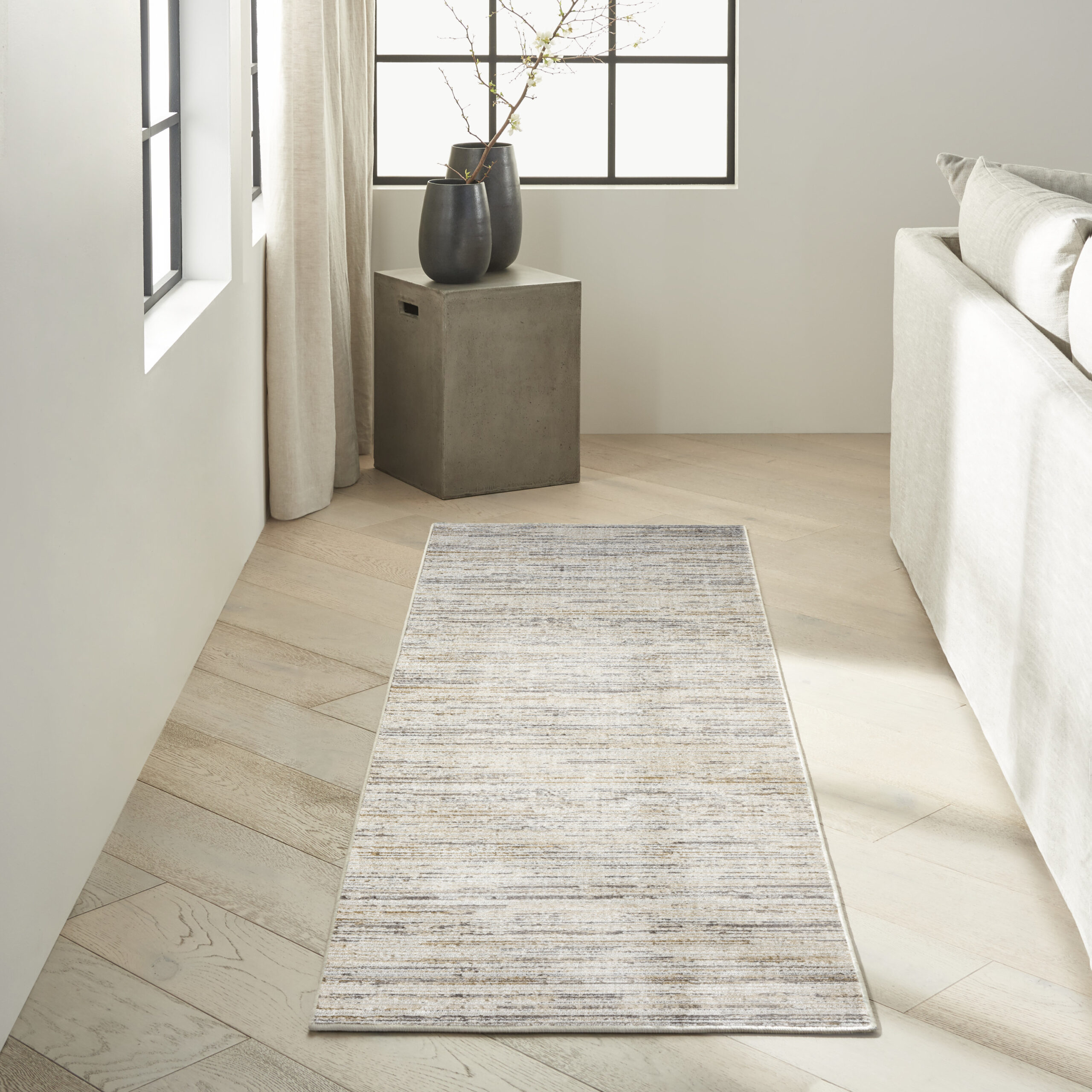 Calvin Klein CK078 Summit SUM04 Ivory Multicolor Area Rug - Image 5