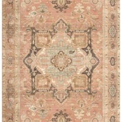 Nourison Vintage Washables VWS11 Coral Multicolor Area Rug