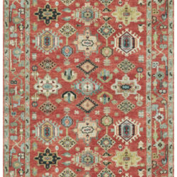 Nourison Vintage Washables VWS12 Rust Multicolor Area Rug