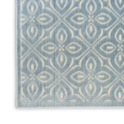 Alternative view of Nourison Washable Charm WCH03 Blue Ivory Area Rug