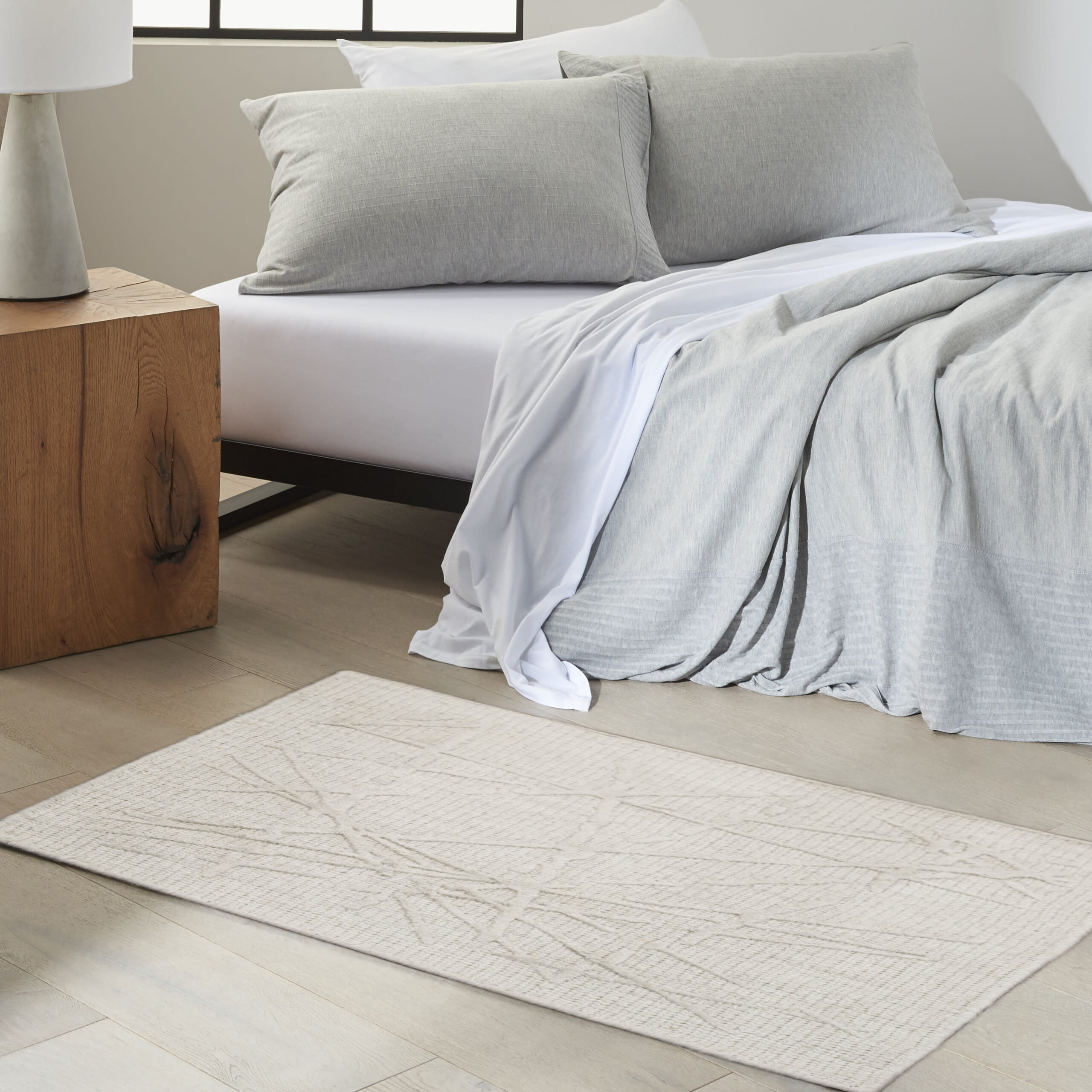 Calvin Klein CK044 Wander WND01 Ivory Grey Area Rug - Image 5