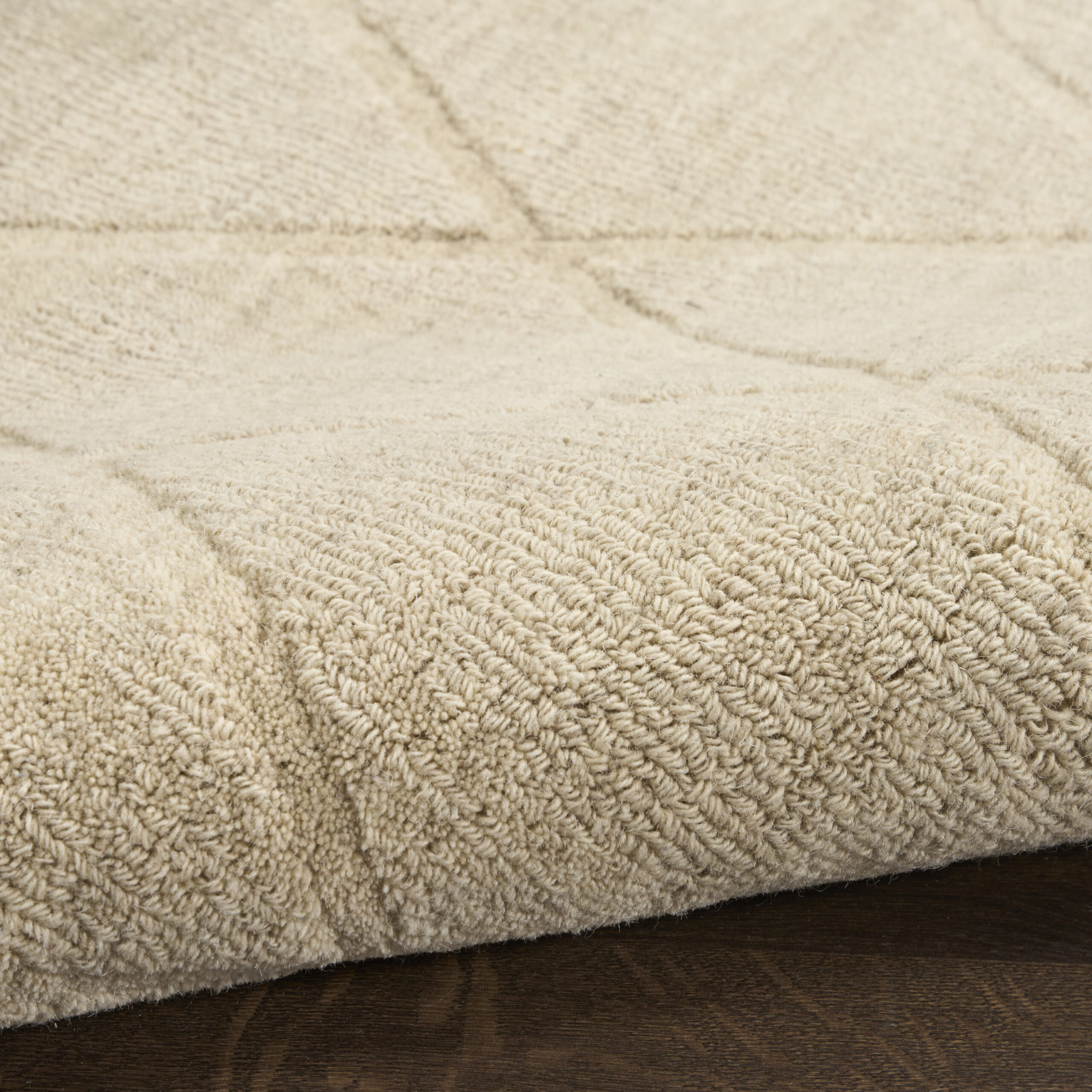 Nourison Wool Haven WOH01 Beige Area Rug - Image 3