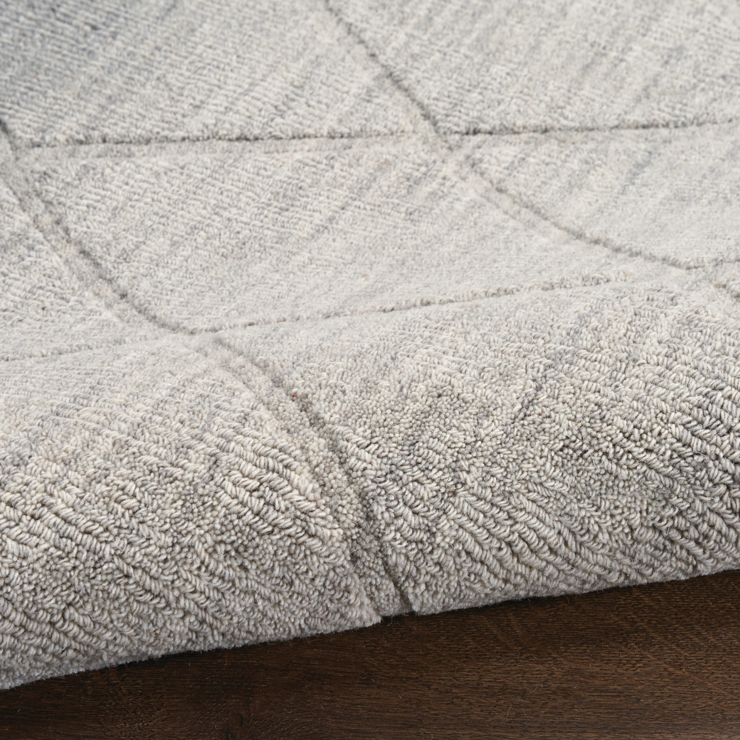 Nourison Wool Haven WOH01 Grey Area Rug - Image 3