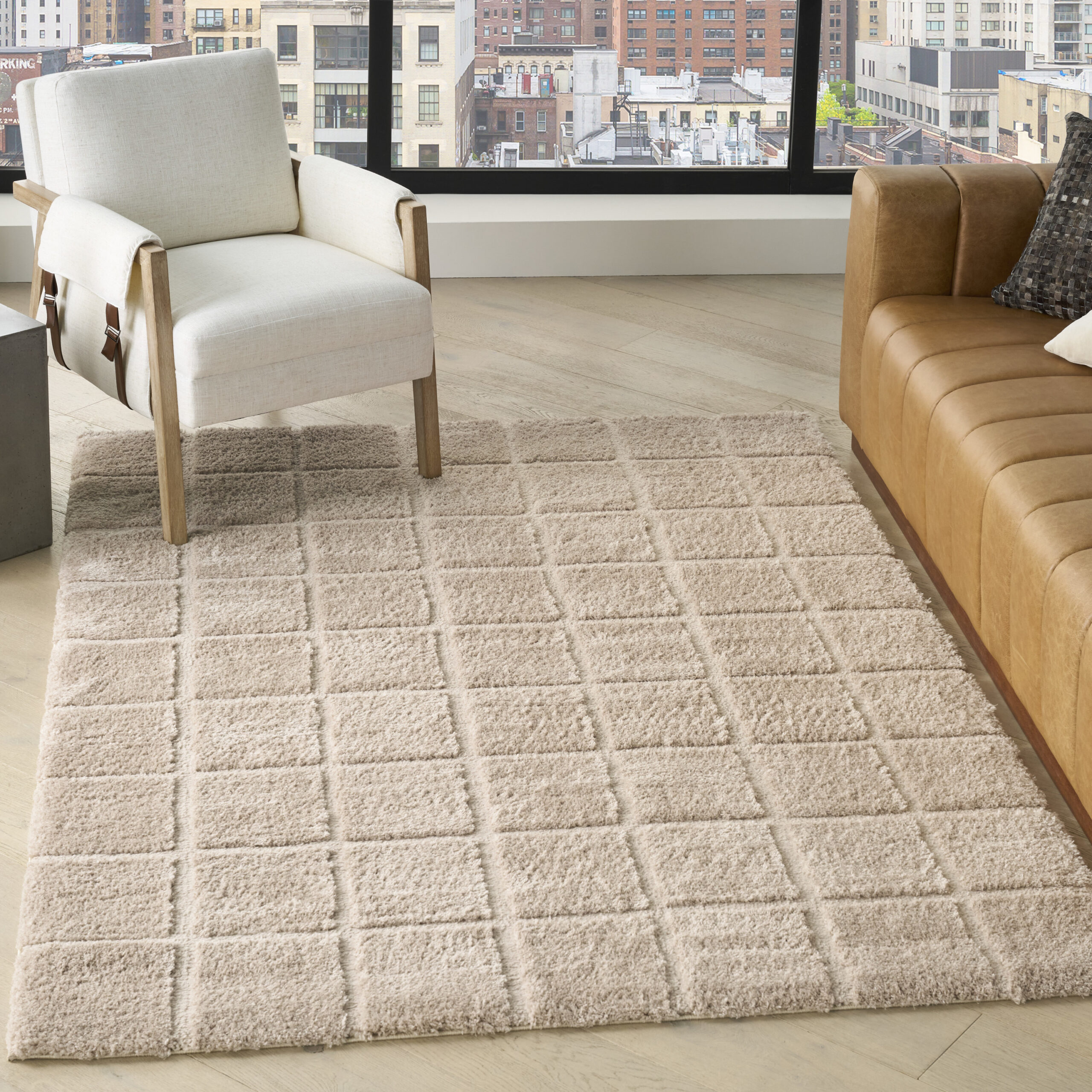 DKNY West End Ave WTE01 Beige Area Rug - Image 5