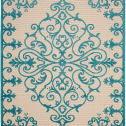 Nourison Aloha ALH12 Aqua Area Rug