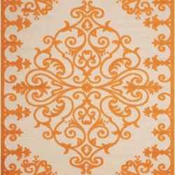 Nourison Aloha ALH12 Orange Area Rug