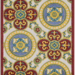 Nourison Aloha ALH30 Red Multicolor Area Rug