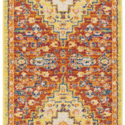 Nourison Allur ALR04 Red Multicolor Area Rug