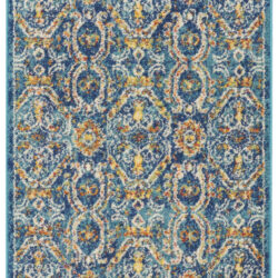 Nourison Allur ALR05 Blue Multicolor Area Rug