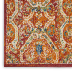 Alternative view of Nourison Allur ALR05 Red Multicolor Area Rug