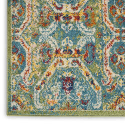 Alternative view of Nourison Allur ALR05 Turquoise Multicolor Area Rug
