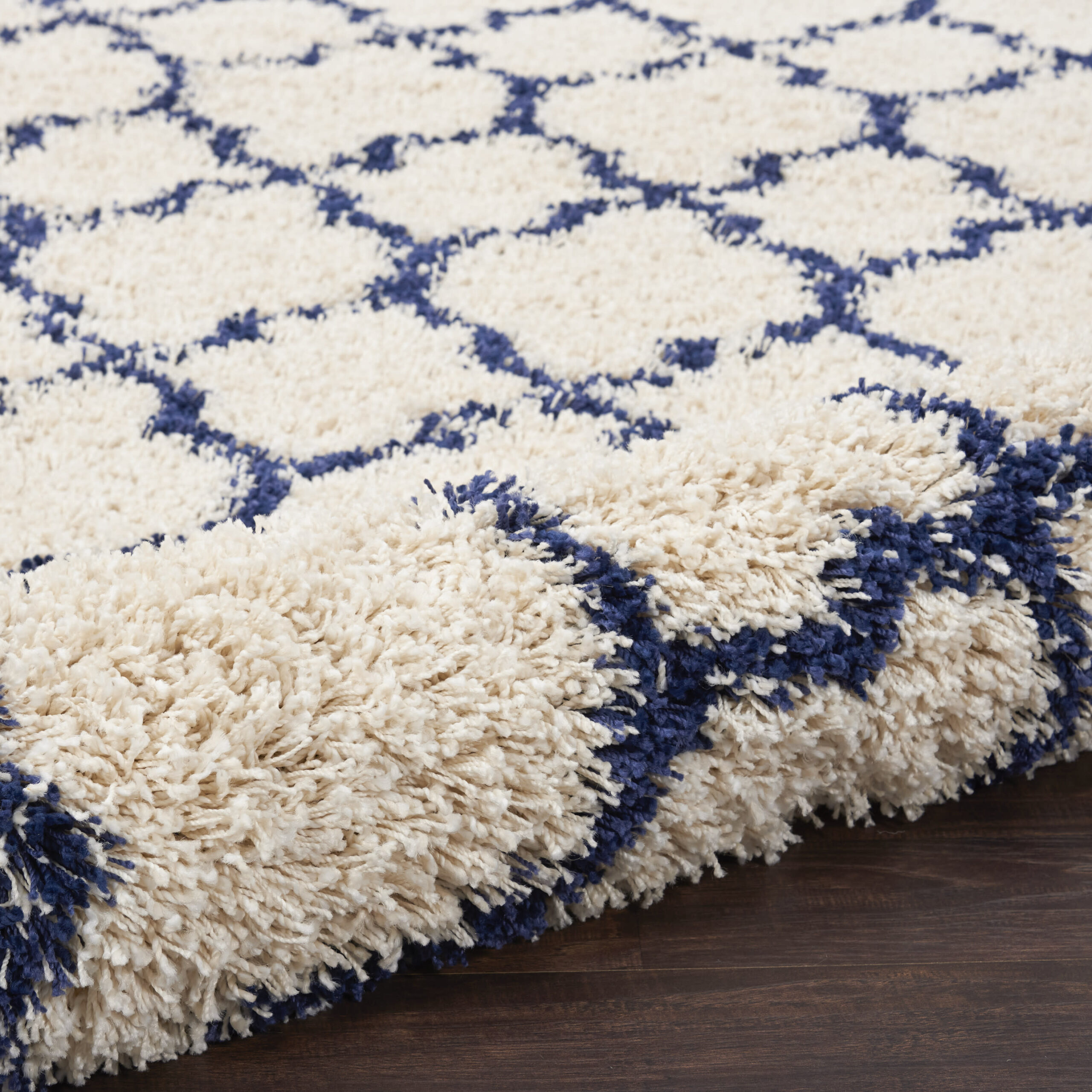 Nourison Amore AMOR2 Ivory Blue Area Rug - Image 3