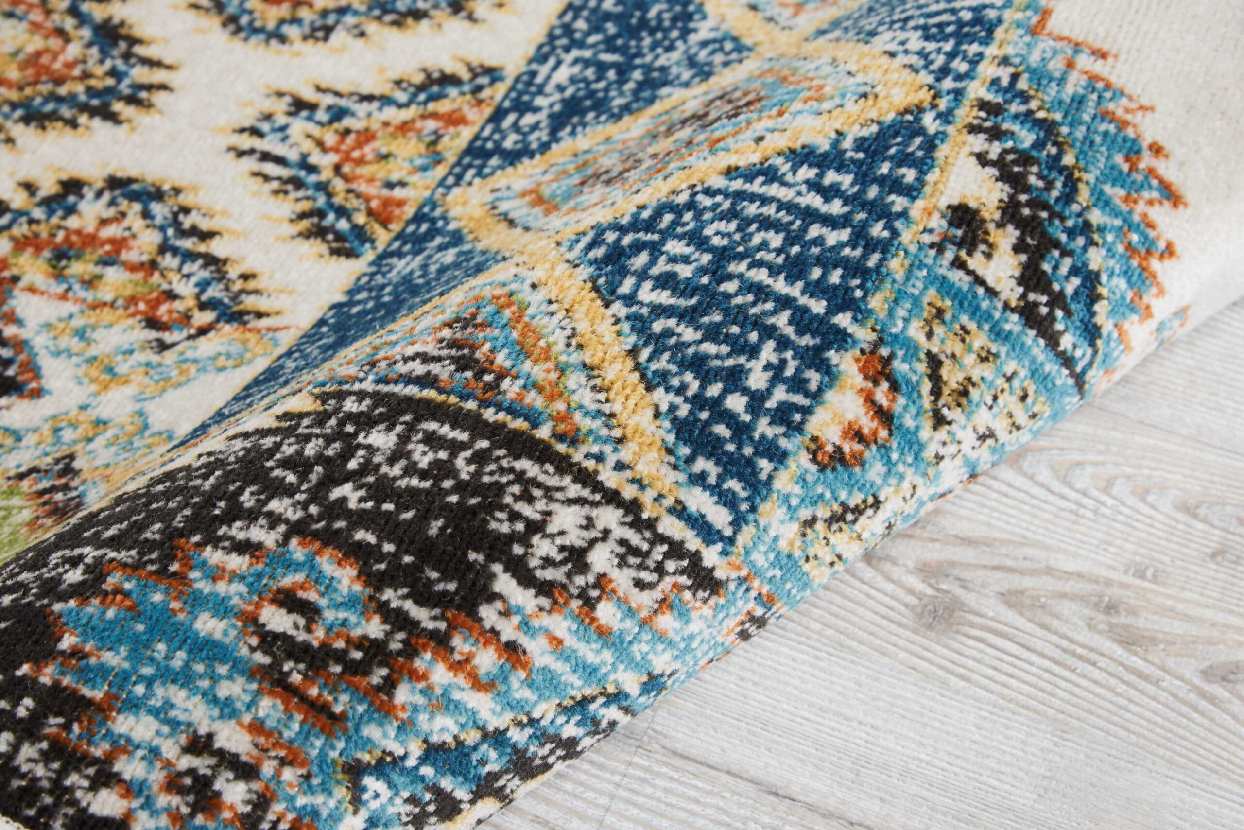Nourison Aria AR018 Indigo Area Rug - Image 2
