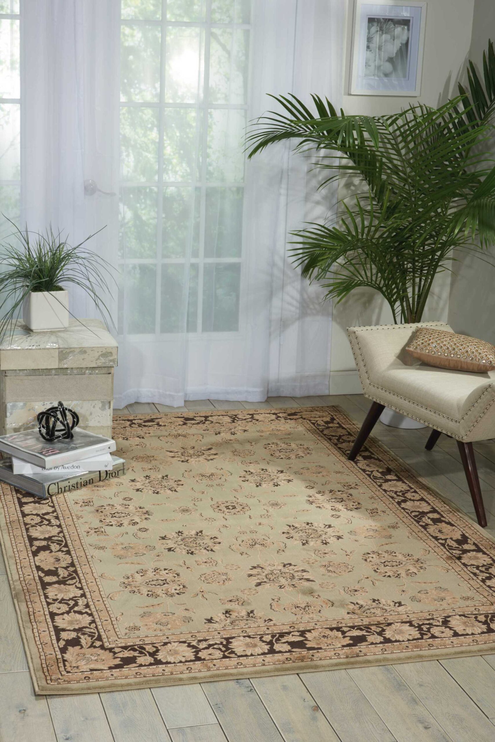 Nourison Ararat ARA03 Green Area Rug - Image 3