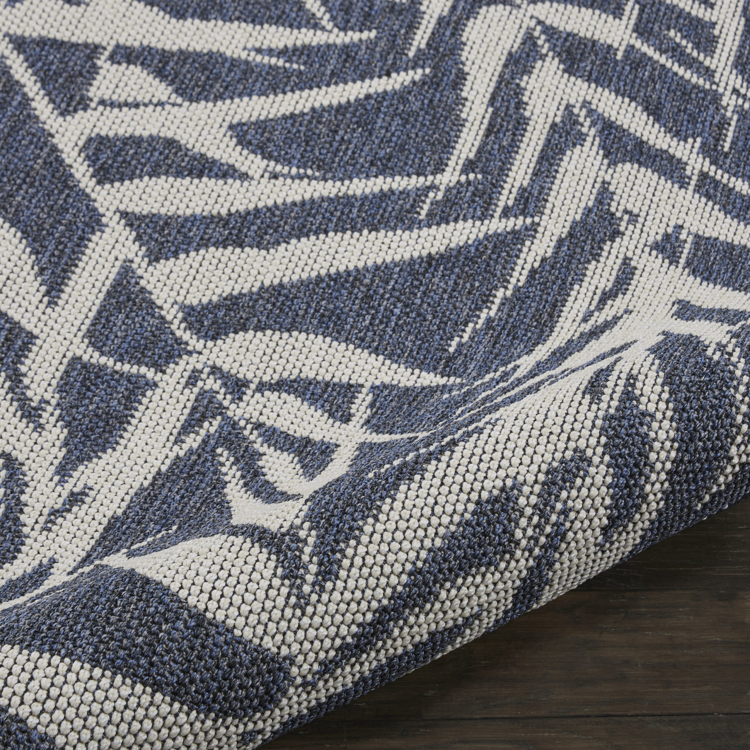 Nourison Aruba ARB06 Slate/Cream Area Rug - Image 3