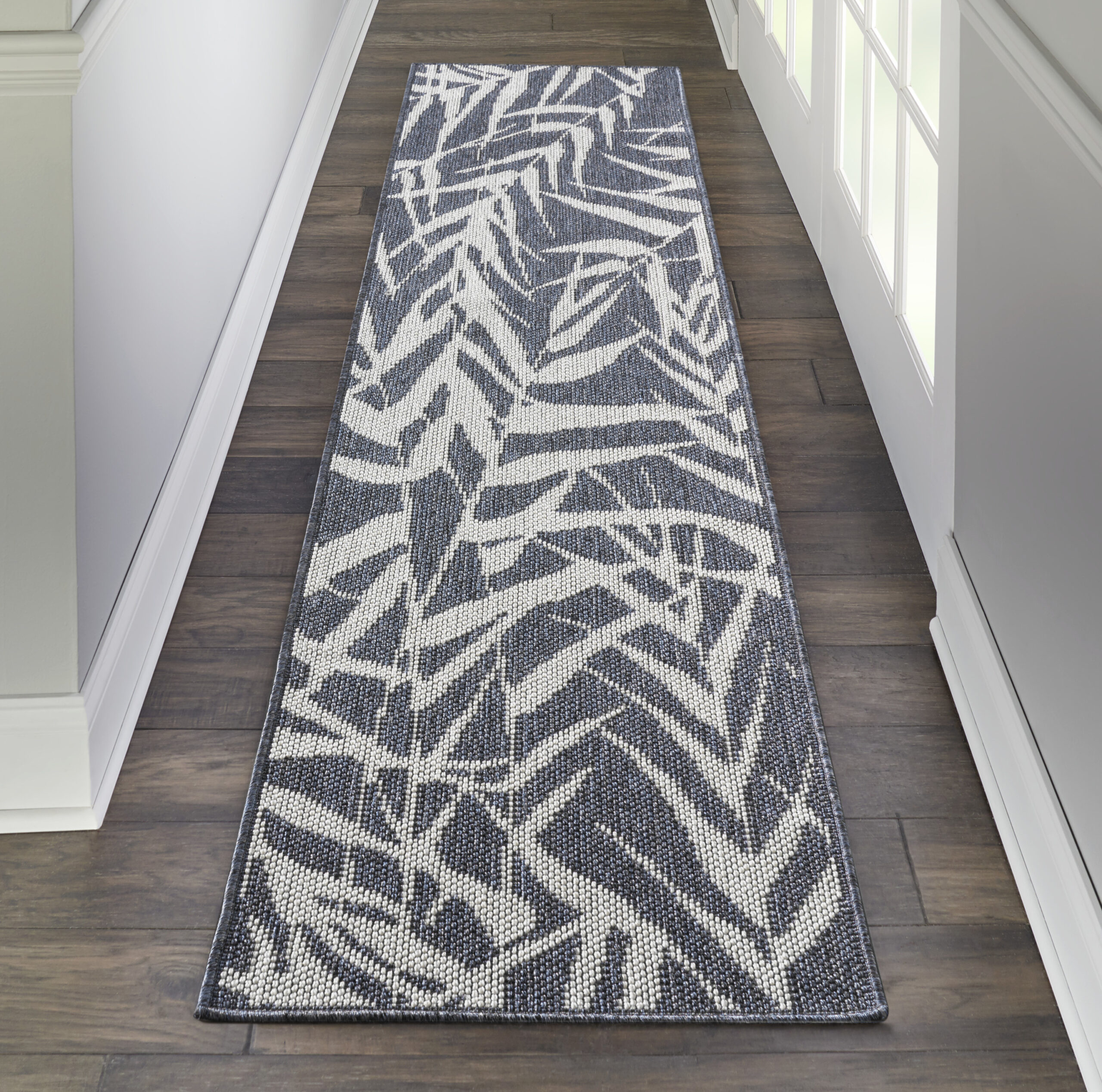 Nourison Aruba ARB06 Slate/Cream Area Rug - Image 5