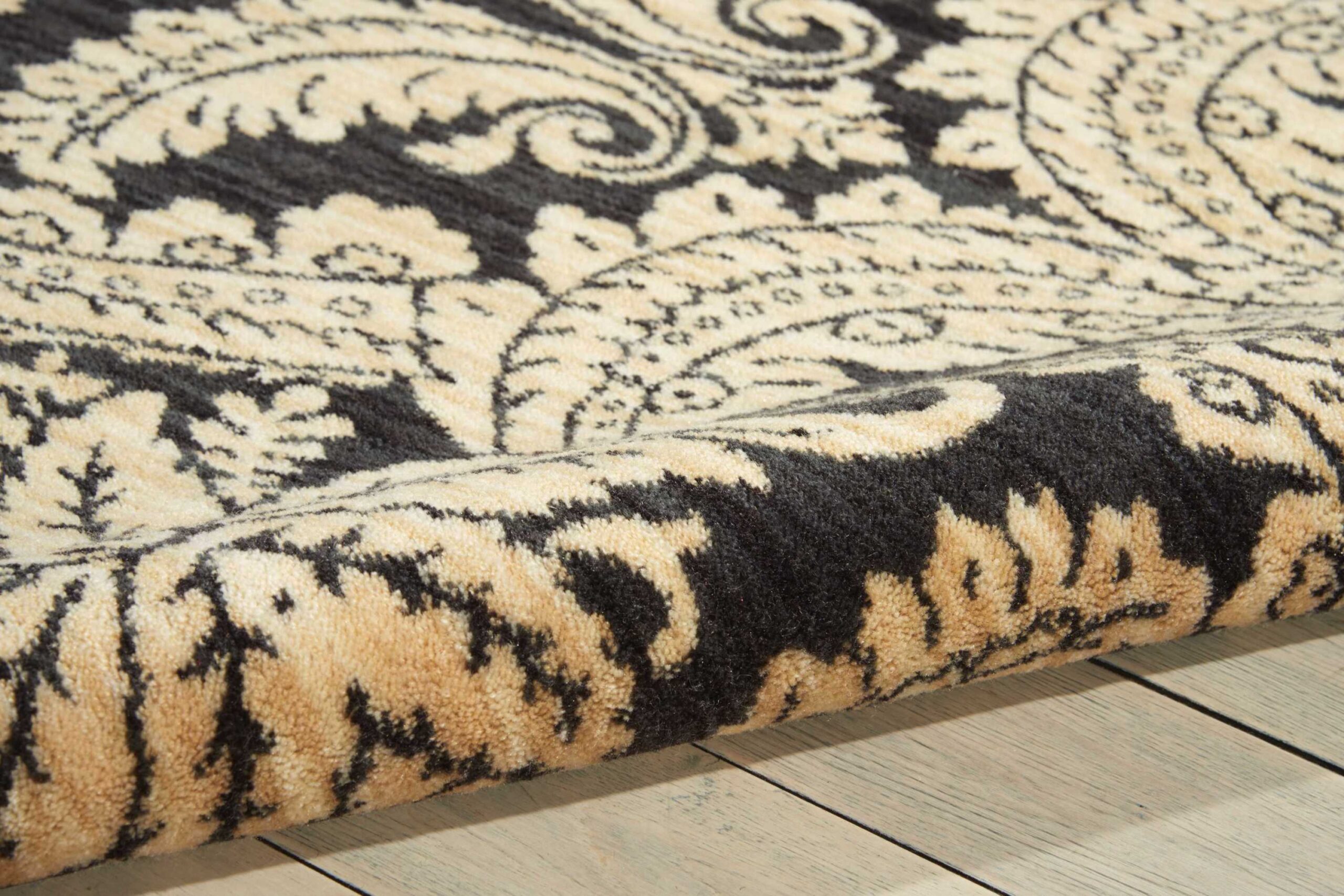 Nourison Aristo ARS05 Black Beige Area Rug - Image 2