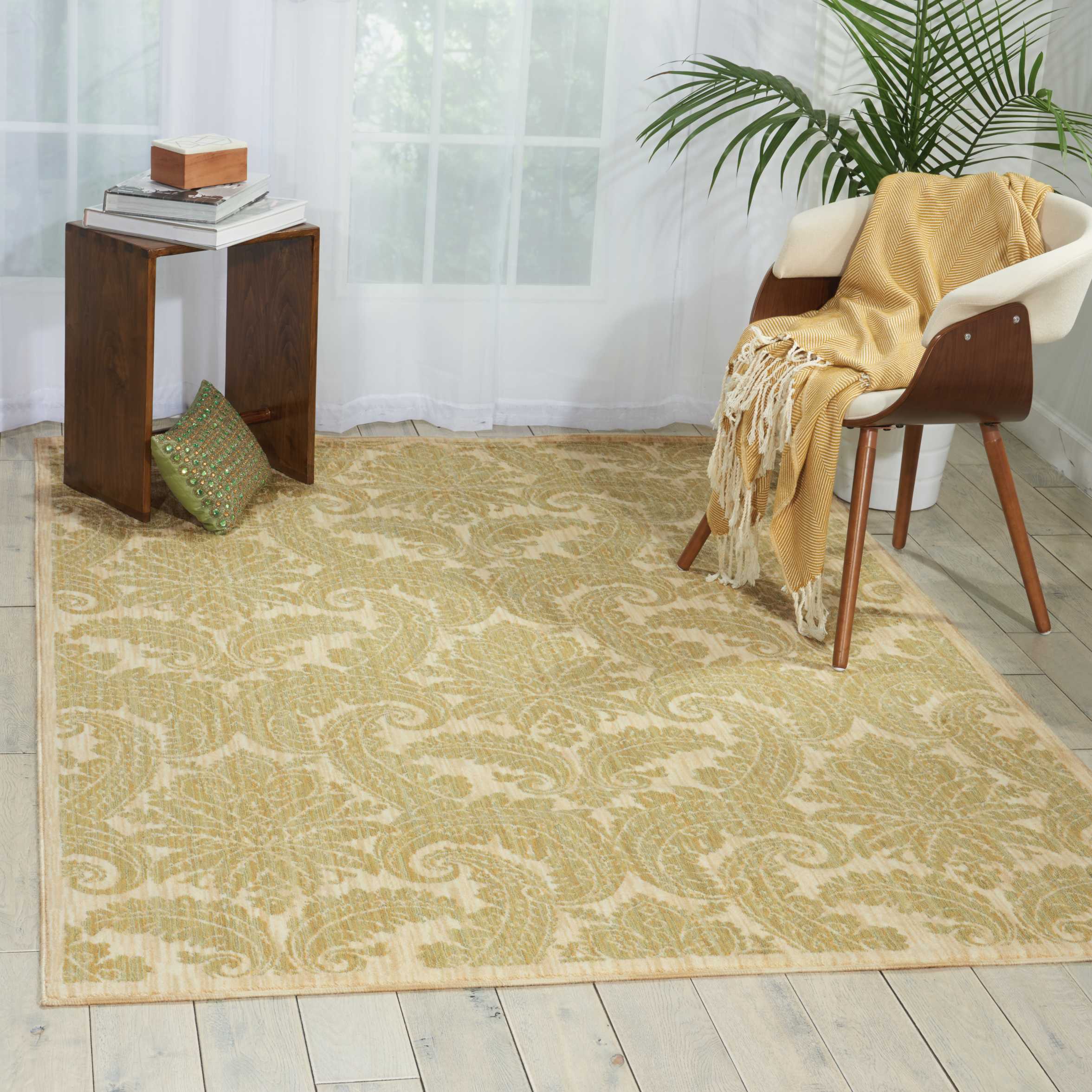 Nourison Aristo ARS05 Khaki Area Rug - Image 3