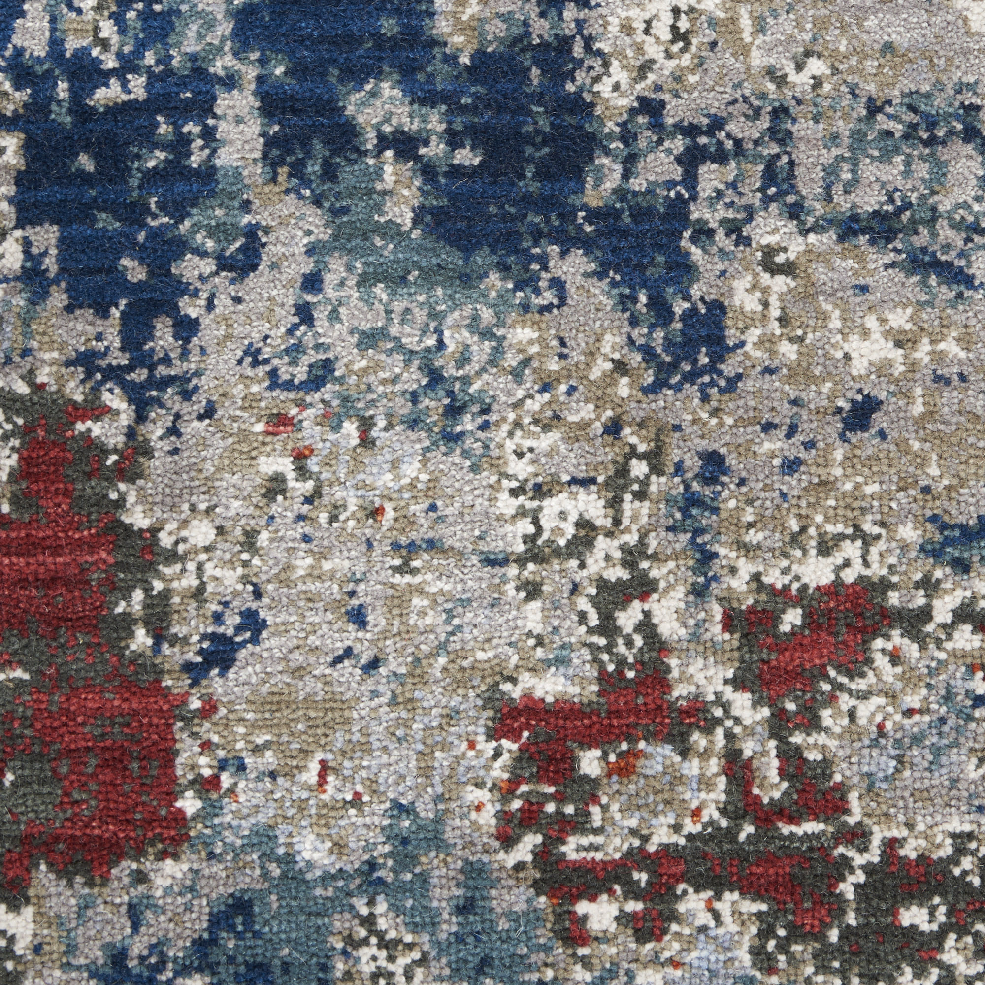 Nourison Artworks ATW01 Navy/Brick Area Rug - Image 4