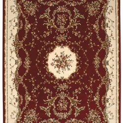 Nourison Bordeaux BOR01 Burgundy Area Rug