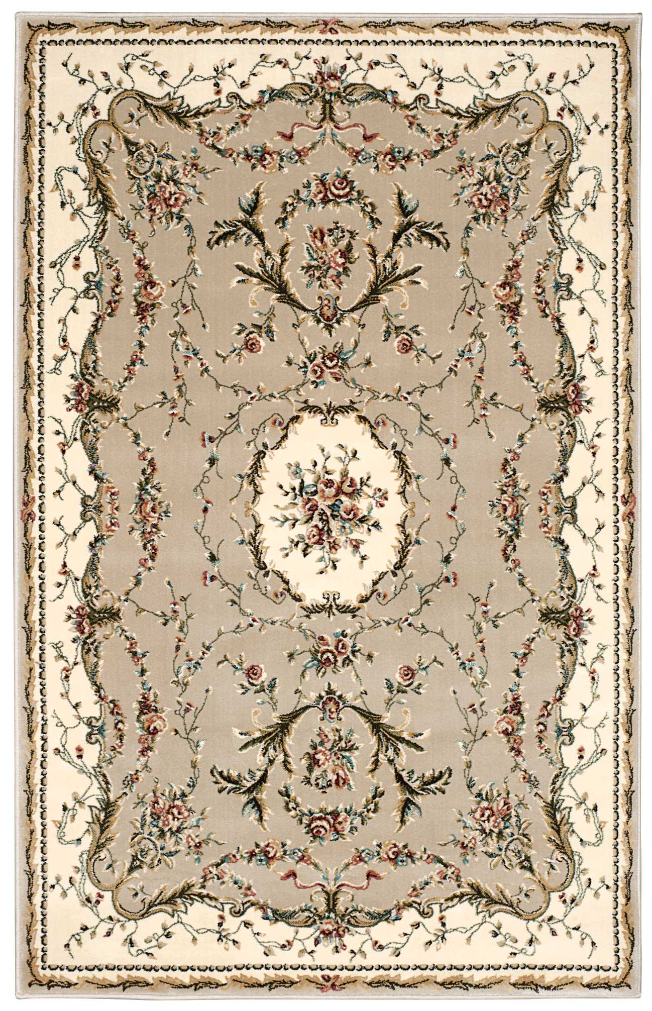 Nourison Bordeaux BOR01 Cream Area Rug - Image 3