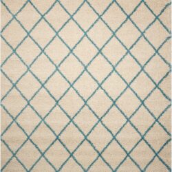Nourison Brisbane BRI08 Ivory Aqua Area Rug