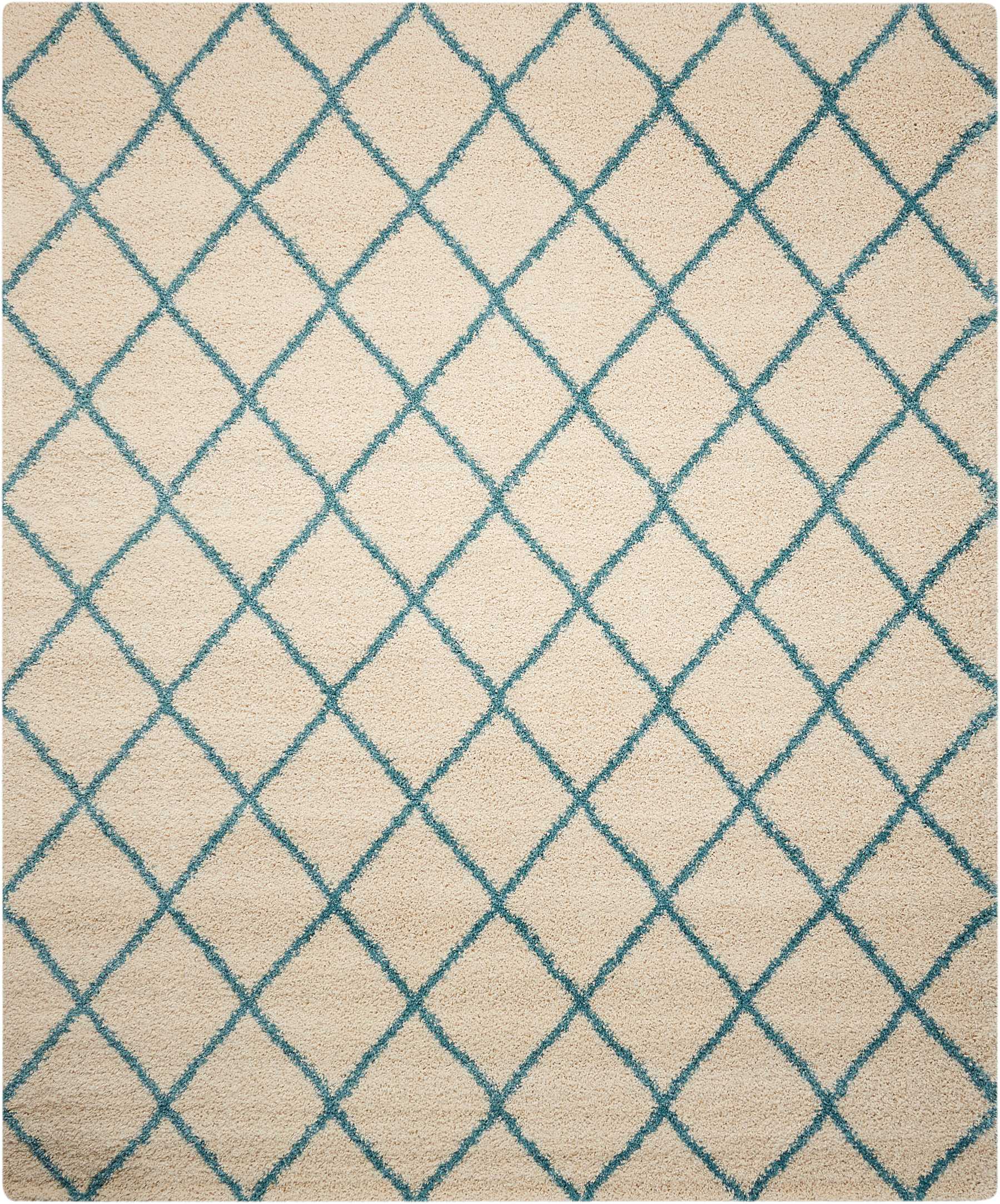 Nourison Brisbane BRI08 Ivory Aqua Area Rug