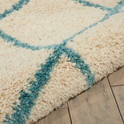 Alternative view of Nourison Brisbane BRI08 Ivory Aqua Area Rug