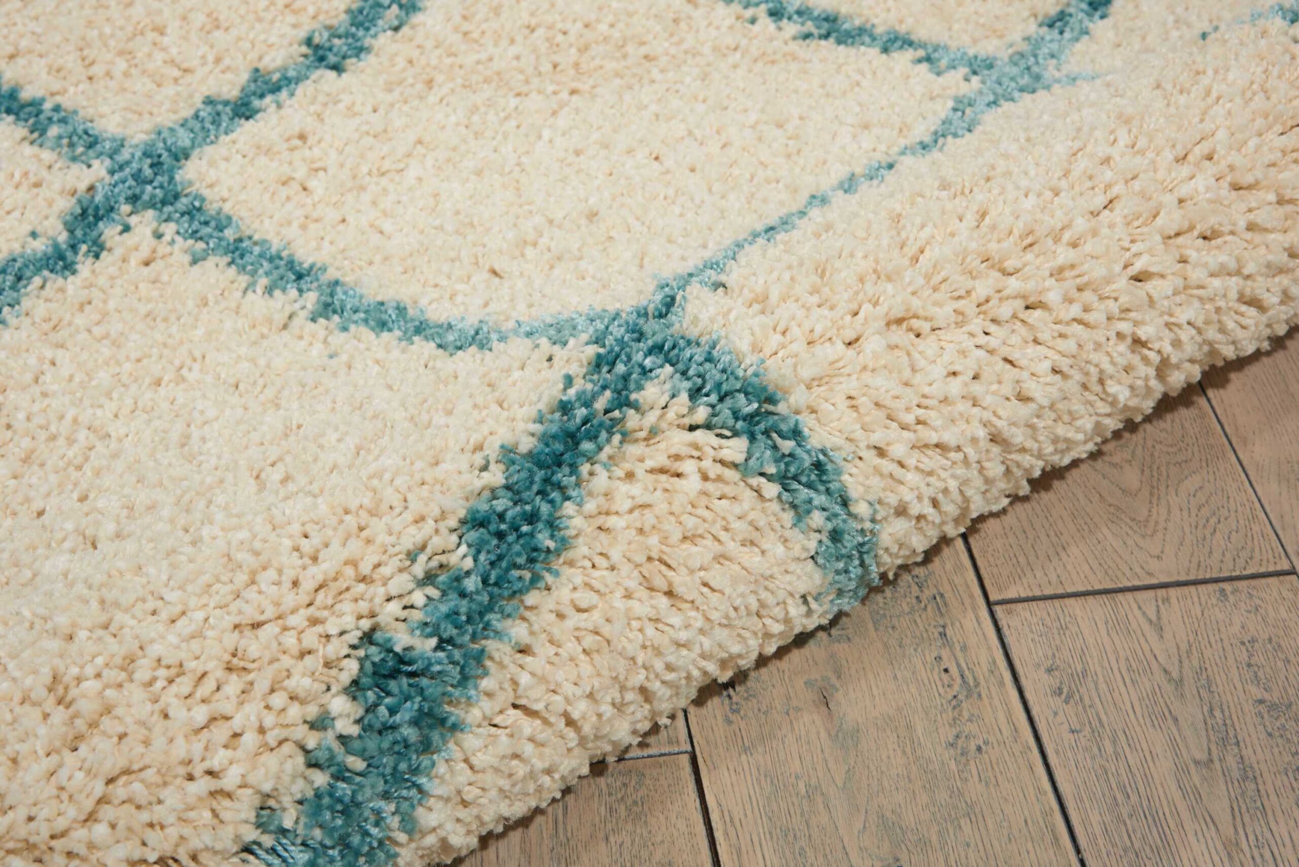 Nourison Brisbane BRI08 Ivory Aqua Area Rug - Image 2