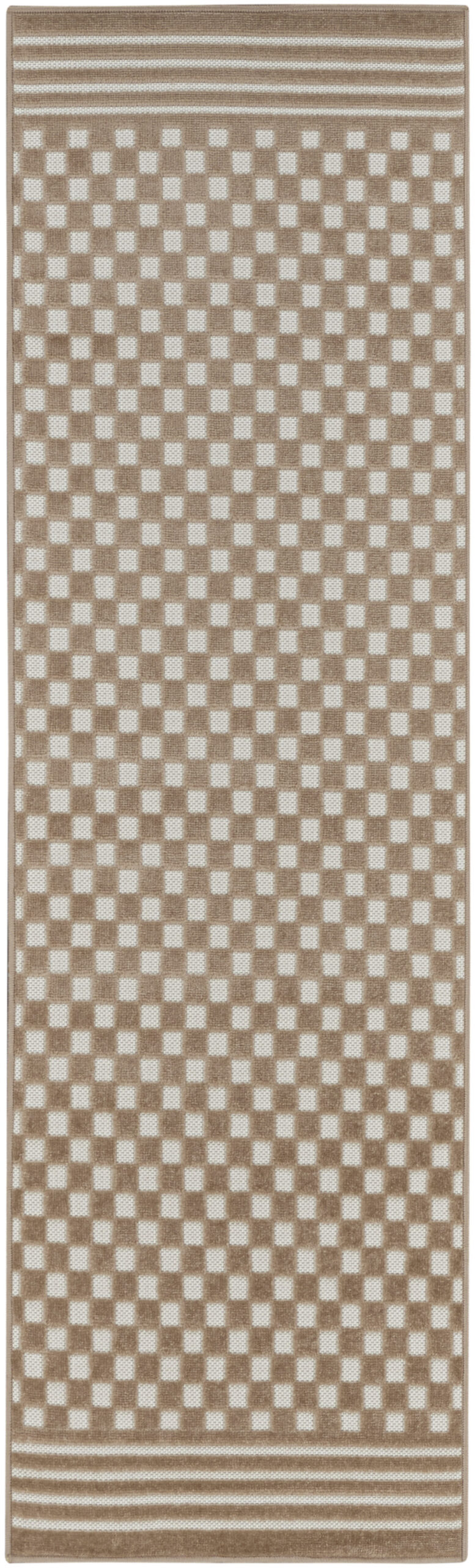 Nourison Care Free CAF02 Brown Area Rug
