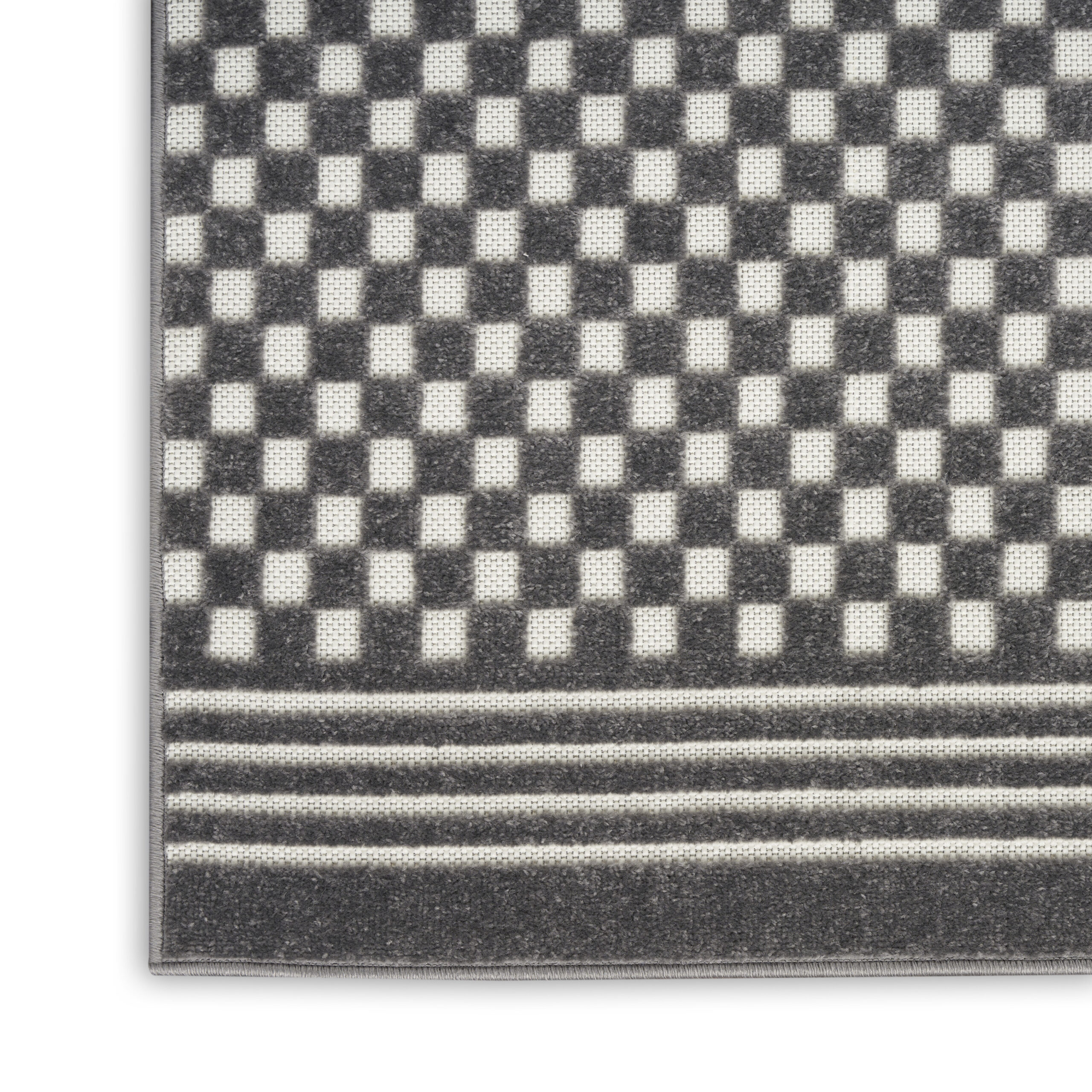 Nourison Care Free CAF02 Grey Area Rug - Image 2