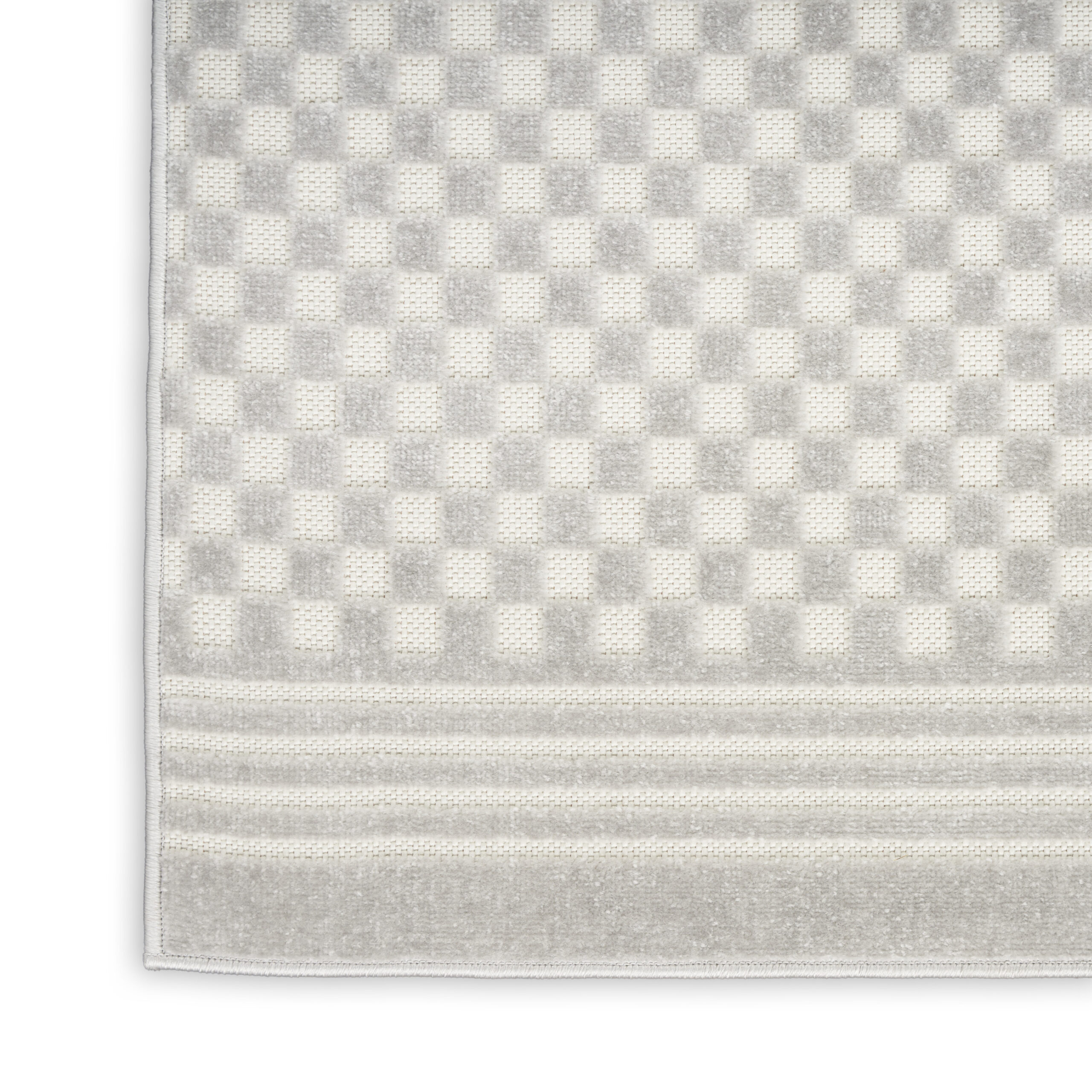Nourison Care Free CAF02 Light Grey Area Rug - Image 2